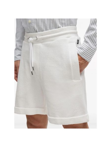 Pantalones cortos vaqueros Hugo Boss blanco