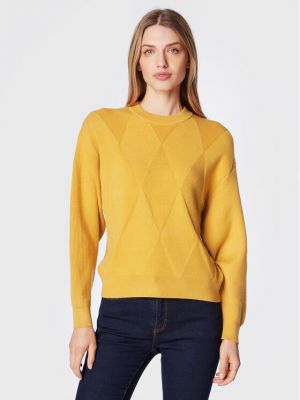 Relaxed пуловер Moss Copenhagen жълто