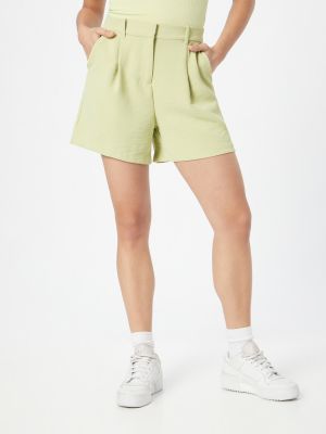Πλισέ παντελόνι Abercrombie & Fitch πράσινο