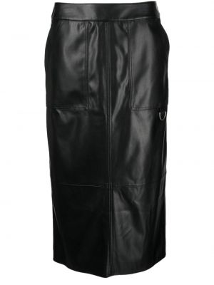 Kožená sukně Studio Tomboy černé