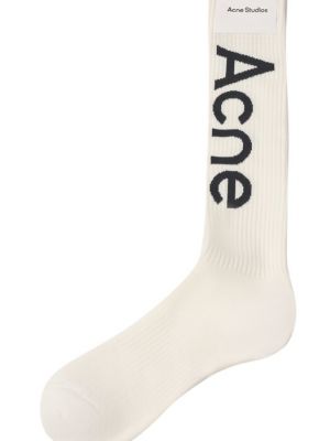 Хлопковые носки Acne Studios белые