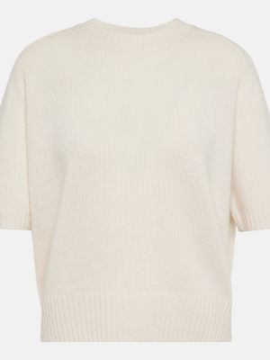 Jersey de cachemir de tela jersey con estampado de cachemira Jardin Des Orangers blanco