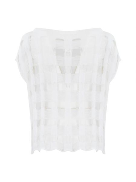 Jersey de algodón de tela jersey Liviana Conti blanco