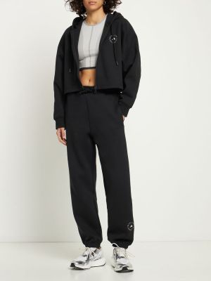Mikina s kapucí Adidas By Stella Mccartney černá