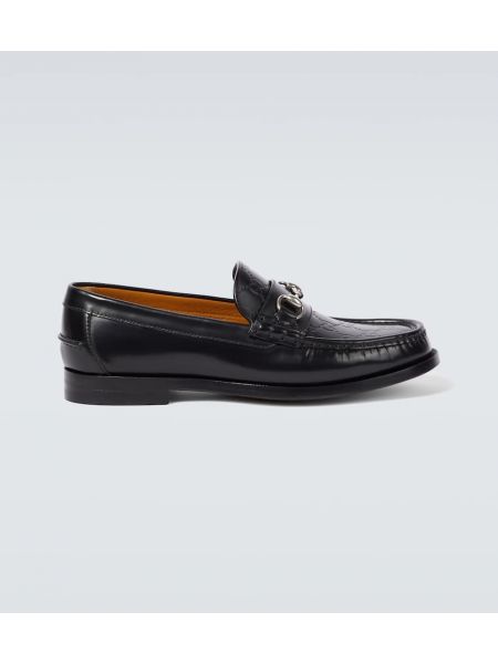 Pantofi loafer din piele Gucci negru