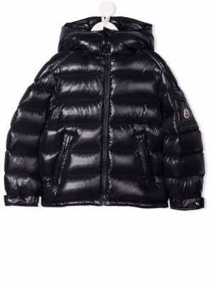 Lang jakke for jenter Moncler Enfant blå