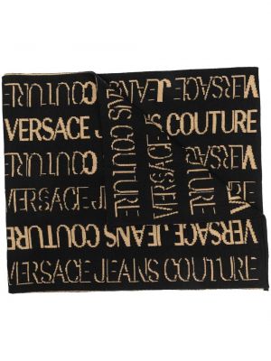 Плетен шал с принт Versace Jeans Couture