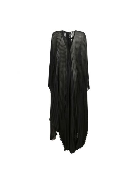 Sukienka długa szyfonowa Max Mara czarna