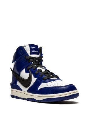 Zapatillas a cuadros Nike Dunk azul