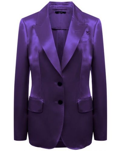 Пиджак из вискозы Tom Ford, фиолетовый