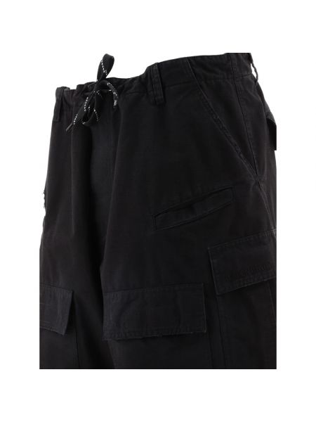Pantalones cargo de algodón Balenciaga negro