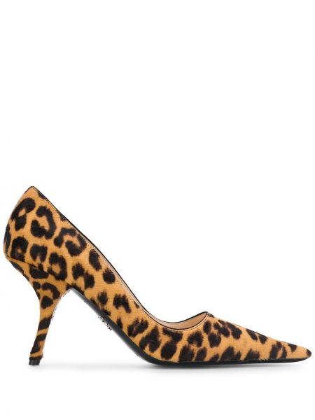 Calzado leopardo Prada marrón