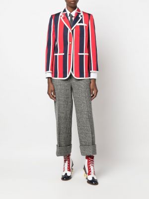 Pruhovaný kabát relaxed fit Thom Browne