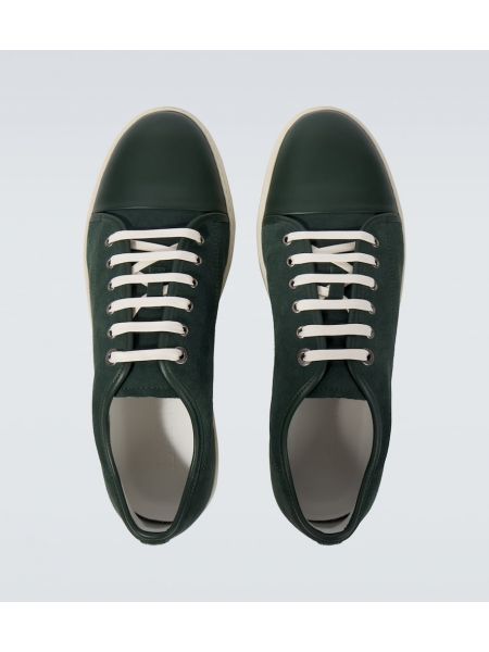 Deri süet sneaker Lanvin yeşil