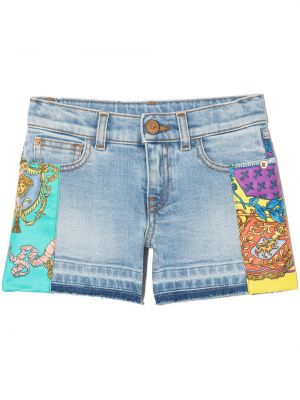 Jeansshorts för tjejer Versace Kids blå