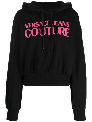 Kort tröja Versace Jeans Couture svart