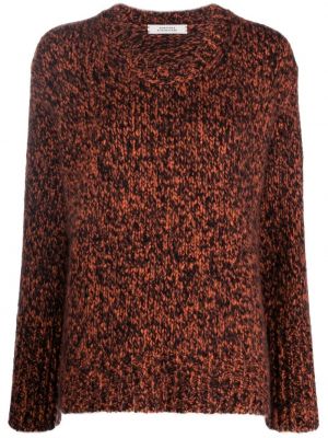 Hedvábné dlouhý svetr s dlouhými rukávy s kulatým výstřihem Dorothee Schumacher - černá