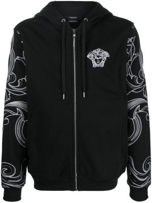 Hoodie Versace svart