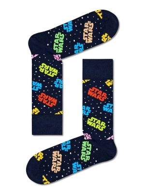 Nogavice z zvezdico Happy Socks modra