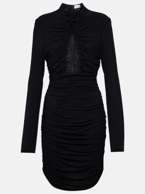 Drapované šaty jersey Magda Butrym černé