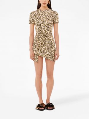 Leopardimustriga mustriline kleit Rabanne