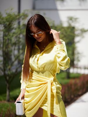 Košilové šaty Fasardi žluté