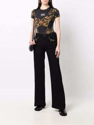 Pantalon large à boucle Versace Jeans Couture
