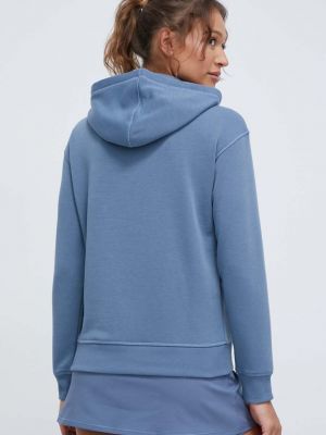Mikina s kapucí Calvin Klein Performance modrá