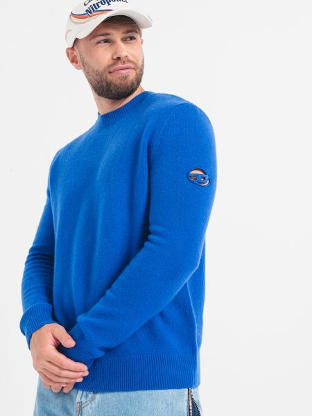 Кашемировый шерстяной свитер Diesel синий