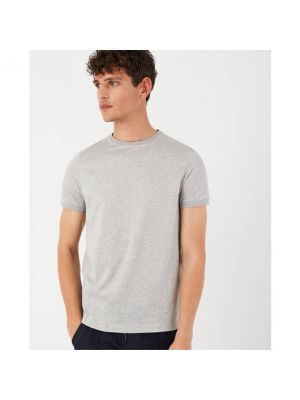 Camiseta de algodón jaspeada Roberto Verino gris