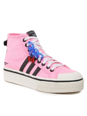 Pantofi cu platformă Adidas roz