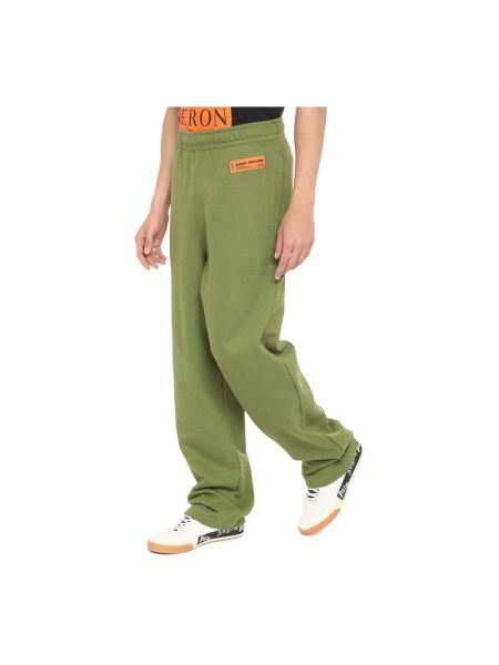 Pantalones de chándal de algodón Heron Preston verde