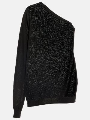 Пуловер The Frankie Shop черно