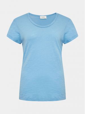 Priliehavé tričko American Vintage modrá