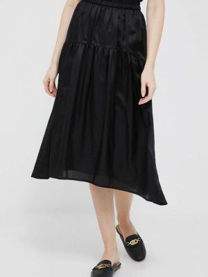 Плотная юбка с оттенком кашемира. DKNY черный