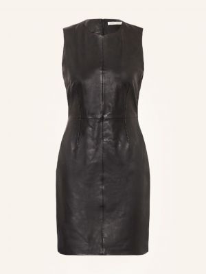 Kožené pouzdrové šaty Inwear černé