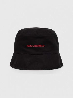 Bombažni klobuk Karl Lagerfeld bež