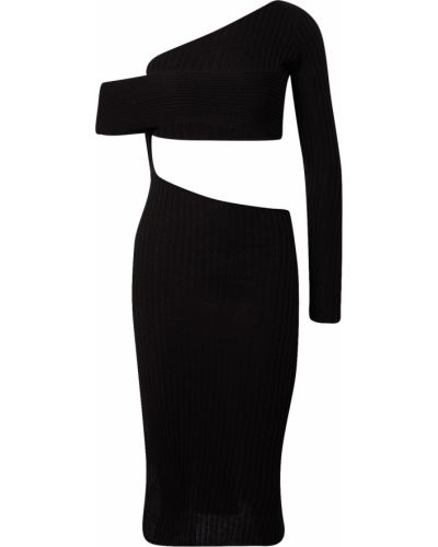 Košeľové šaty Misspap čierna