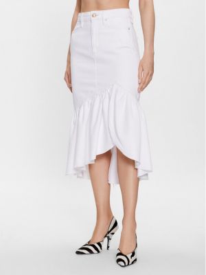 Traper suknja Guess bijela