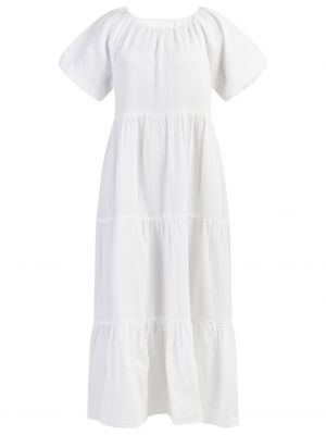 Μάξι φόρεμα Dreimaster Vintage λευκό