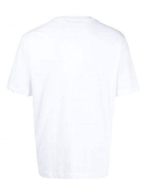 Raštuotas medvilninis marškinėliai Trussardi balta