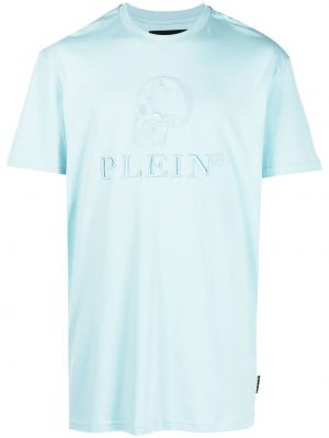 Camiseta con bordado Philipp Plein azul