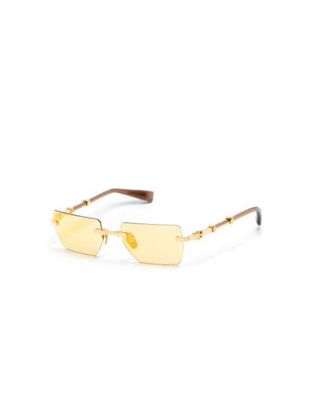 Żółte okulary przeciwsłoneczne Balmain
