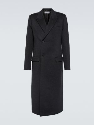 Szary płaszcz wełniany Loewe