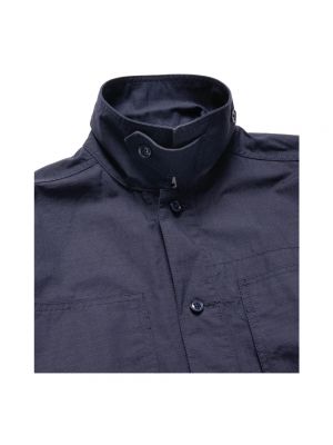 Camisa de algodón Engineered Garments azul