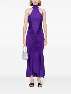 Vakarinė suknelė Versace Jeans Couture violetinė