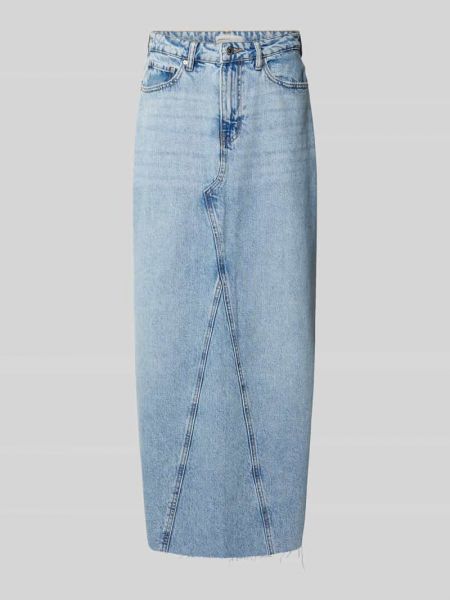 Spódnica jeansowa z kieszeniami Gina Tricot niebieska