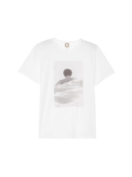 Koszulka bawełniana Ines De La Fressange Paris biała