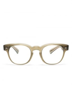 Průsvitné brýle Oliver Peoples zelené