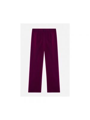 Pantalones rectos de terciopelo‏‏‎ Roseanna violeta